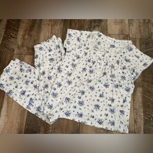 NWOT Floral Pajama Set